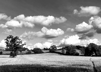Clouds over the Cotswold hills