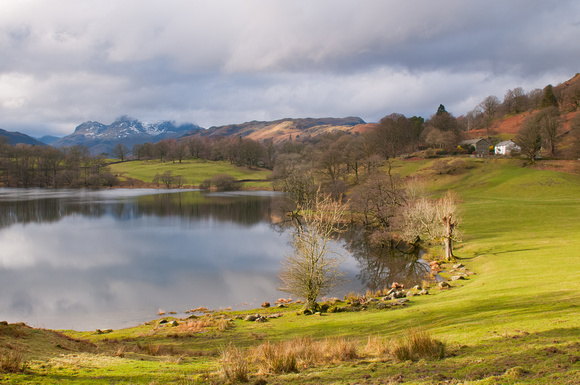 Loughrigg Tarn and Langdale Pikes - 2